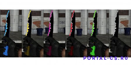 Скачать модели оружия "Neon Knifes Pack" для CSS