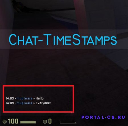 Скачать плагин Chat-TimeStams для CS:GO