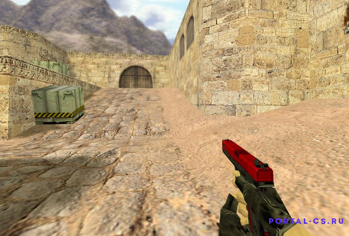 Скачать модель оружия Glock | Красный и Опасный для CS 1.6