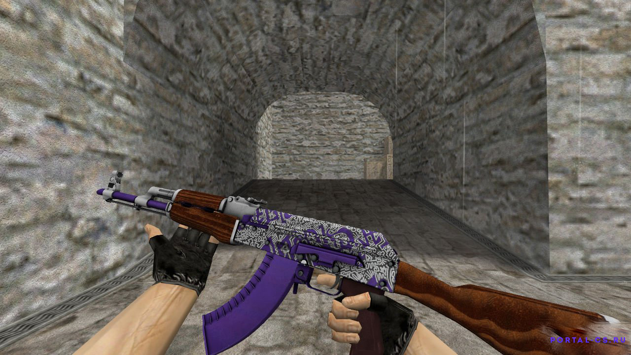 Скачать модель оружия AK-47 | Freehand для CS 1.6