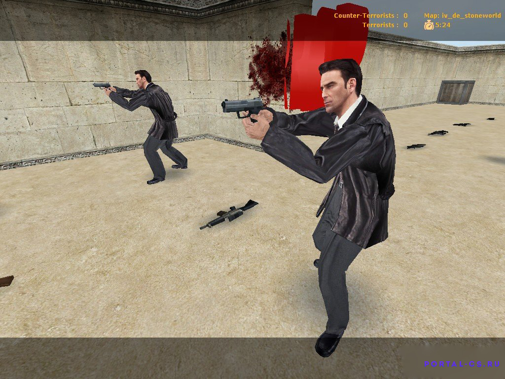 Скачать модель игрока Max Payne для CSS