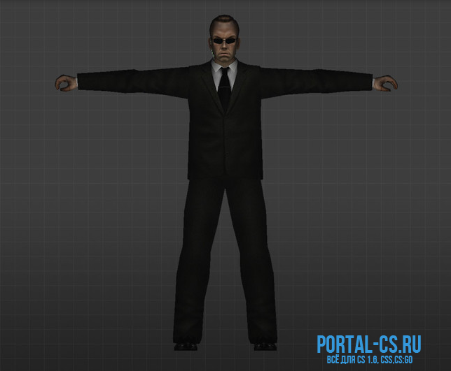 Скачать модель игрока Agent Smith для CS 1.6